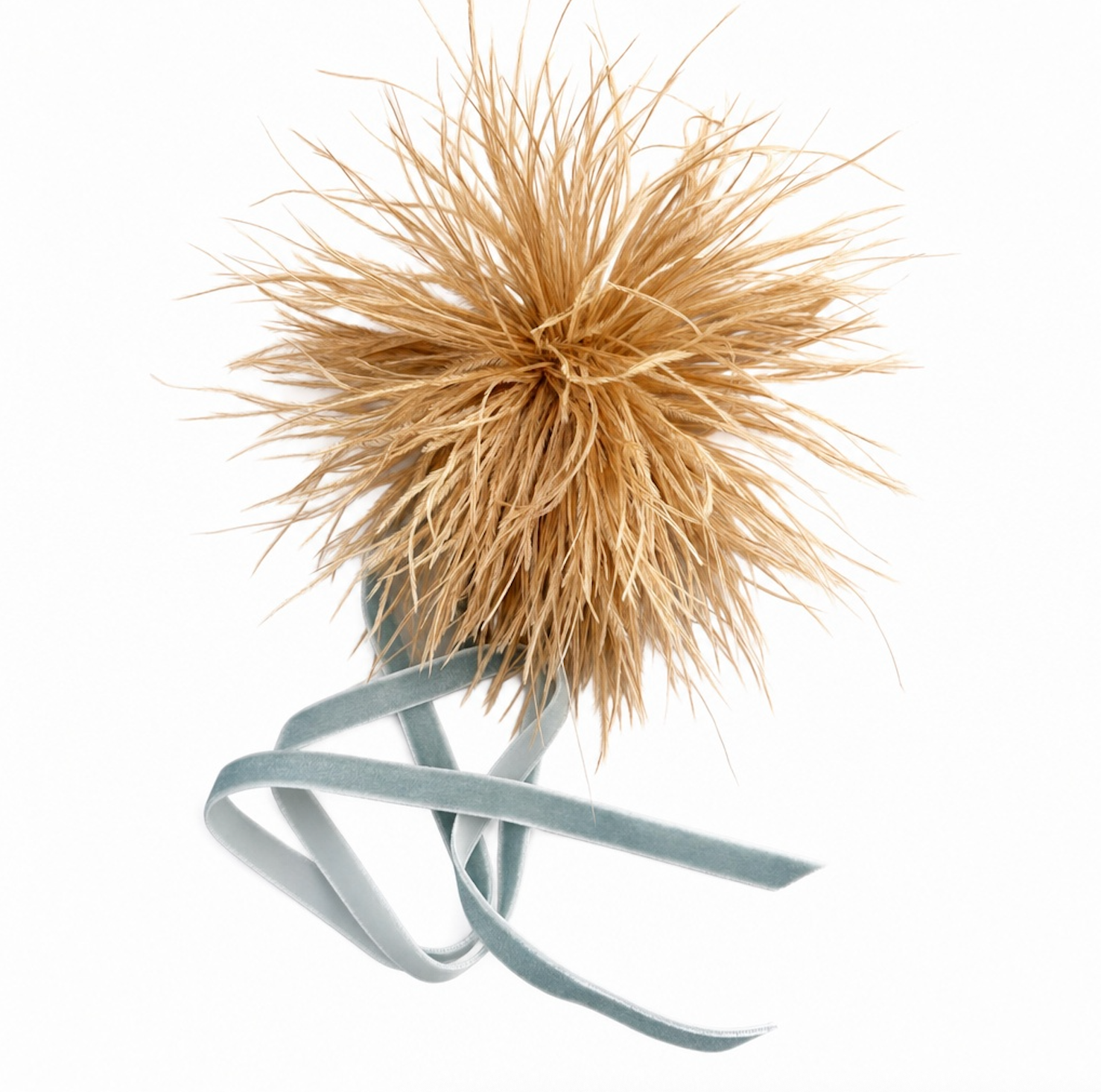 CANYON FEATHER BROOCH/CHOKER/BELT - SAND/MIST