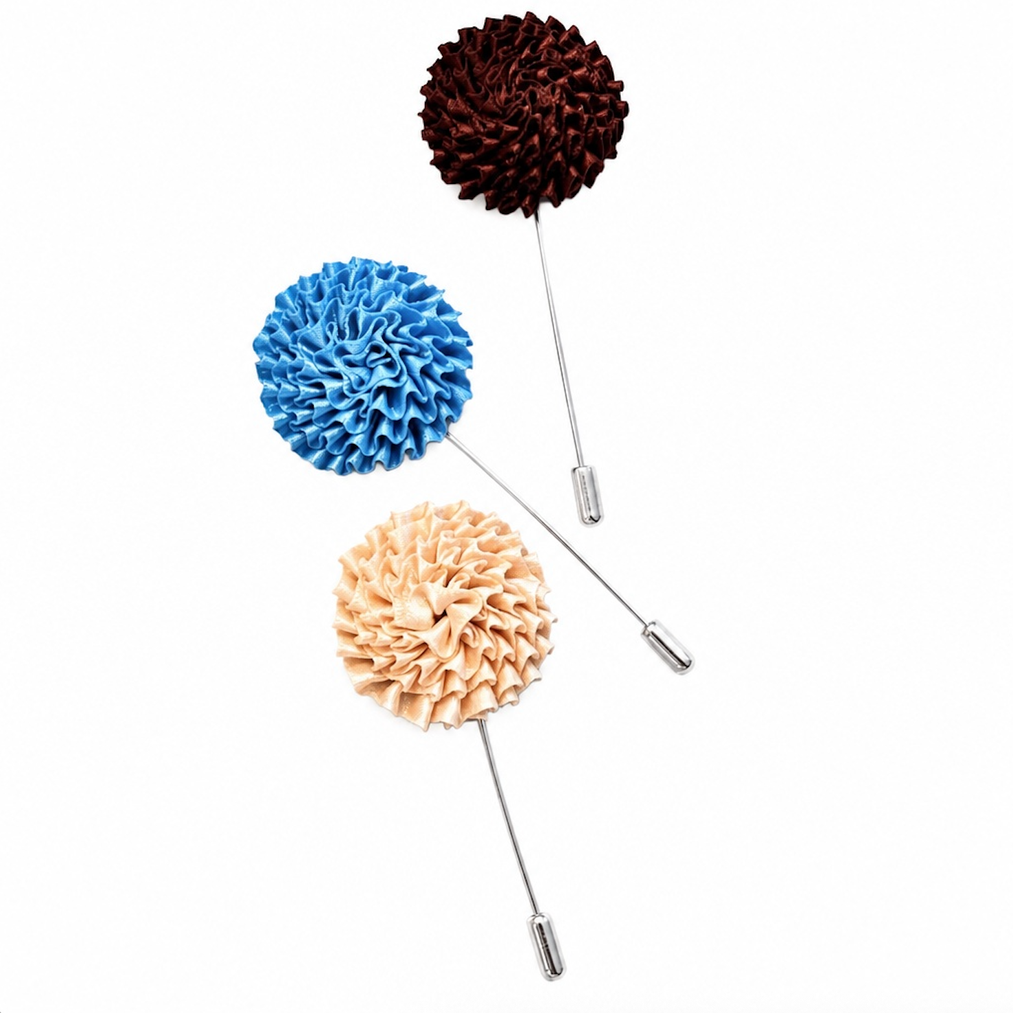 LOLLIPOP PLEATED RIBBON STICK PIN SET - LAFAYETTE