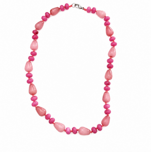 GUMDROP ESSENTIAL STRAND - DYED STRAWBERRY JASPER