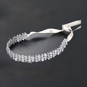 OLIVIA RIBBON TIE CHOKER / HEADBAND - IVORY