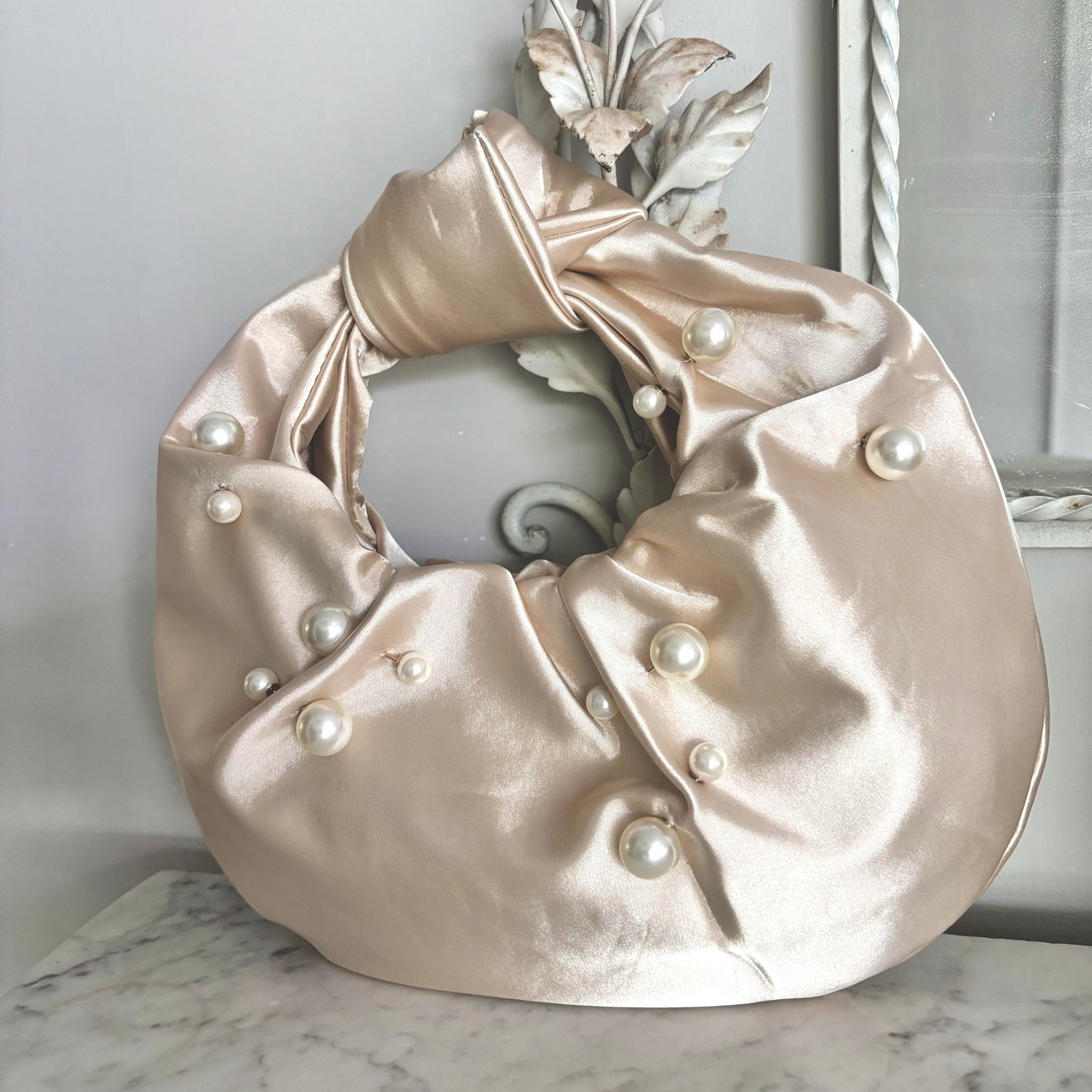 PEARL CROISSANT BAG - SHELL