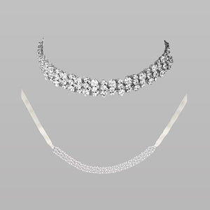 OLIVIA RIBBON TIE CHOKER / HEADBAND - IVORY