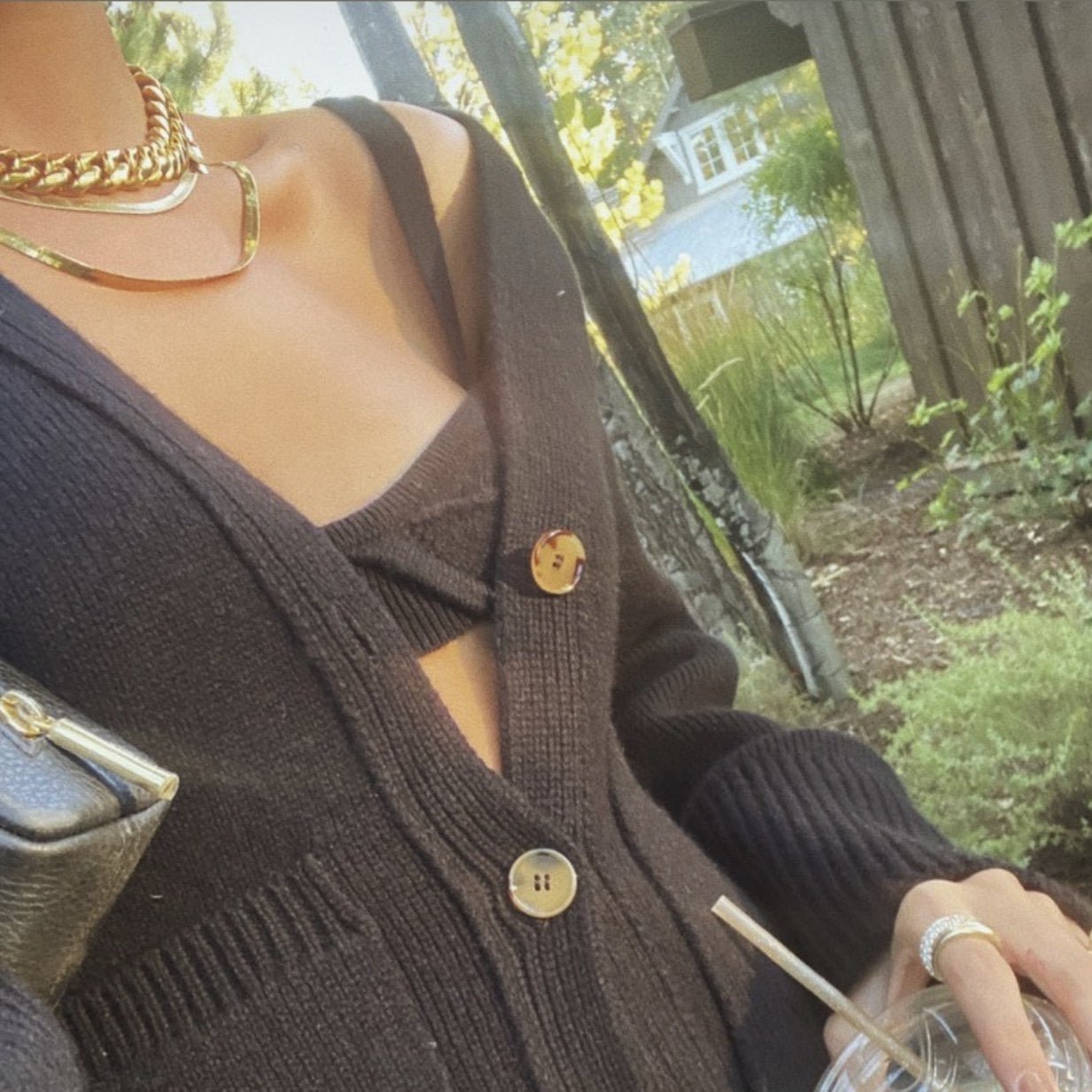 Ruth Curb Chain Necklace - 12mm - FALLON JEWELRY