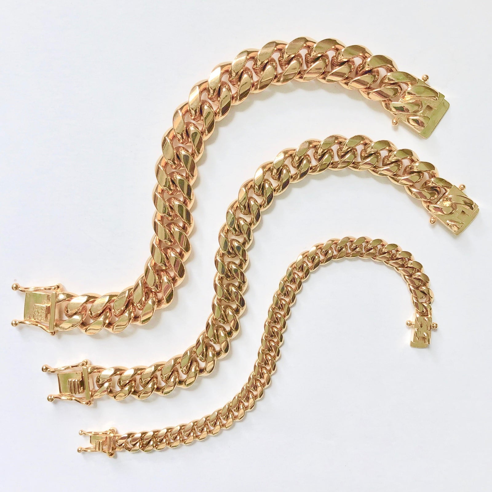 Classic Rope Snake Curb Cuban Link Long Chain Necklace for Women and M –  TrendyJewelry