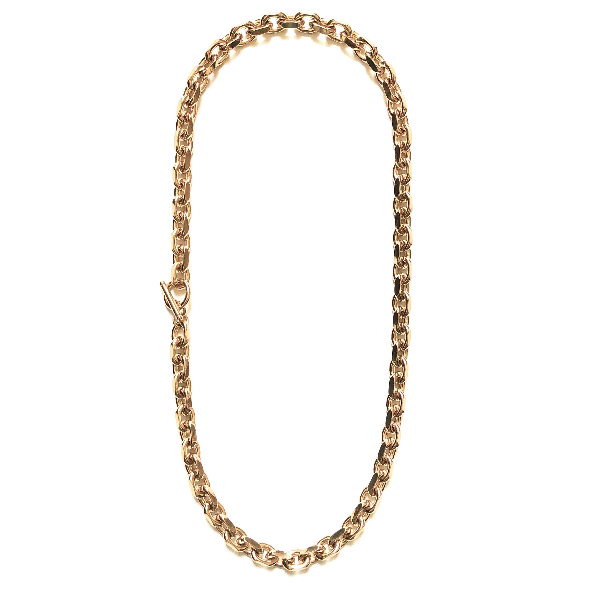 NANCY FILED ROLO CHAIN STRAND NECKLACE - 10MM