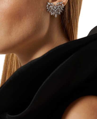 RADIANT HEART BUTTON EARRINGS