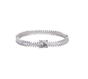 CARNEGIE MARQUIS TENNIS BRACELET - RHODIUM