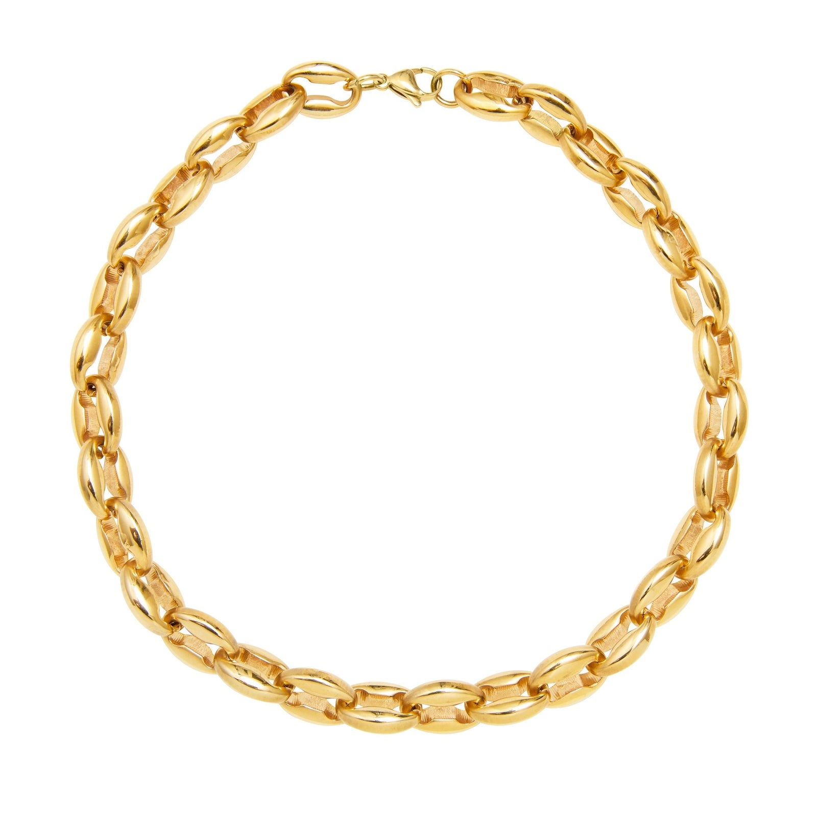 TOSCANO CHAIN LINK NECKLACE - GOLD