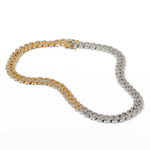 PAVÉ CURB SWAG NECKLACE - COMBO