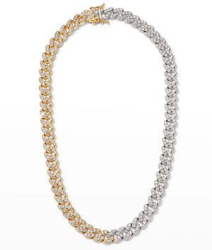 PAVÉ CURB SWAG NECKLACE - COMBO